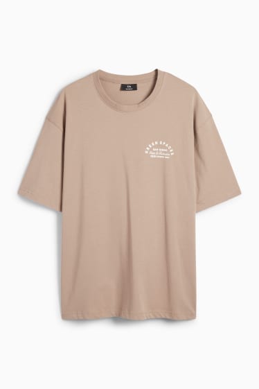 Bărbați - Tricou - relaxed fit - bej