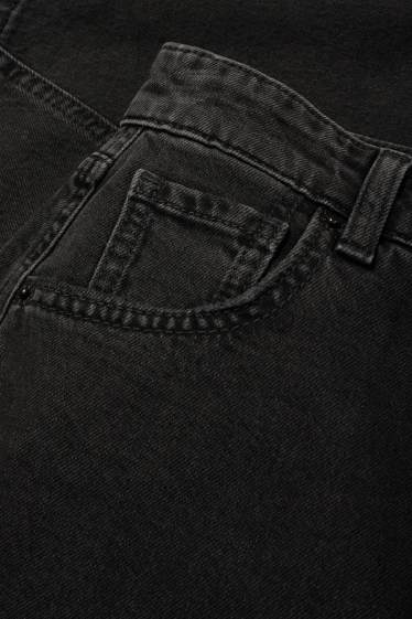 Dámské - Balloon jeans - mid waist - džíny - tmavošedé