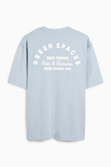 Bărbați - Tricou - relaxed fit - albastru deschis