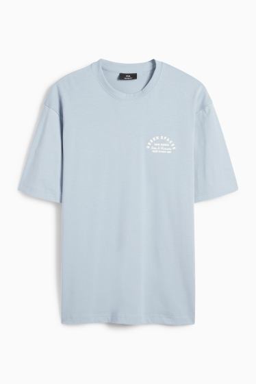 Bărbați - Tricou - relaxed fit - albastru deschis