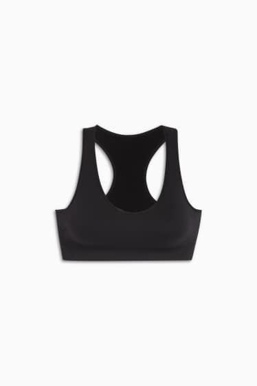 Femei - Sutien funcțional - vătuit - fără cusături - negru