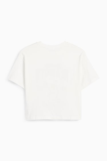 Copii - Fete - Peanuts - tricou cu mânecă scurtă - alb