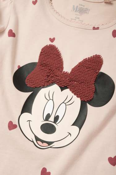Copii - Fete - Minnie Mouse - tricou cu mânecă lungă - cu model - aspect lucios - roz