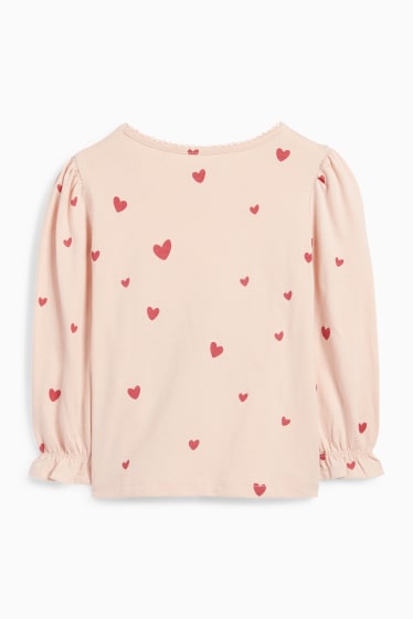 Copii - Fete - Minnie Mouse - tricou cu mânecă lungă - cu model - aspect lucios - roz