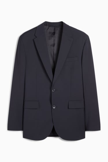 Bărbați - Sacou modular - regular fit - Flex - amestec din lână pură - albastru închis