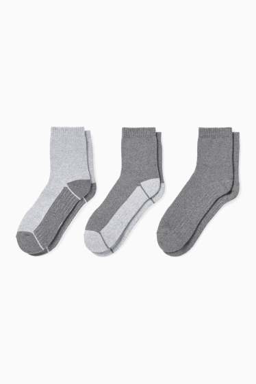 Women - Multipack of 3 - socks - gray
