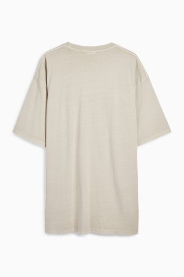 Bărbați - Tricou - relaxed fit - bej deschis
