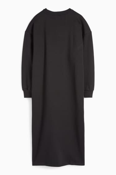 Femei - Rochie din molton - negru