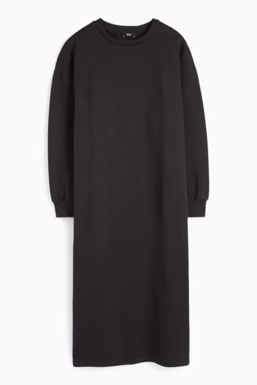 Femei - Rochie din molton - negru