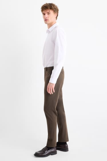 Bărbați - Pantaloni modulari - slim fit - Flex - maro închis