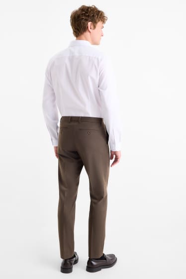 Bărbați - Pantaloni modulari - slim fit - Flex - maro închis