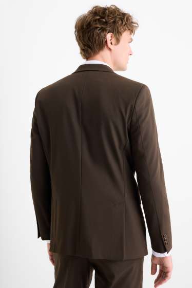 Bărbați - Sacou modular - slim fit - Flex - maro închis
