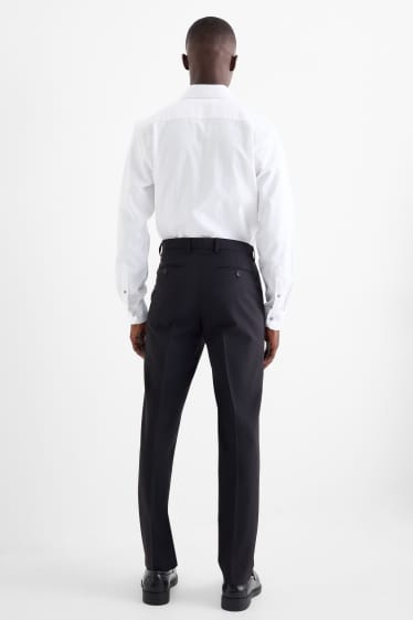 Bărbați - Pantaloni modulari - regular fit - Flex - amestec din lână pură - albastru închis