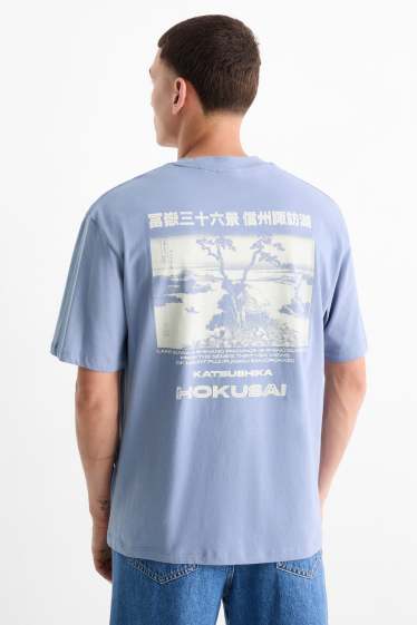 Bărbați - Tricou - relaxed fit - albastru