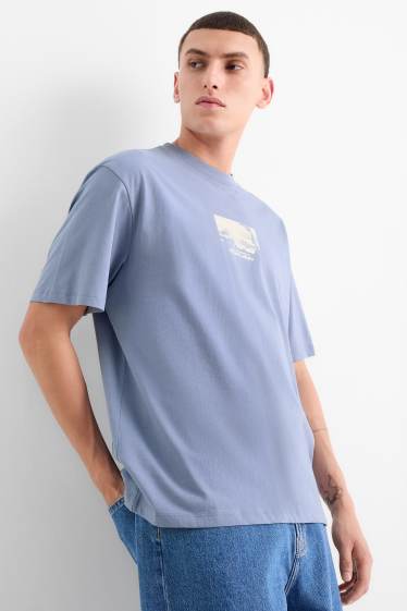 Bărbați - Tricou - relaxed fit - albastru
