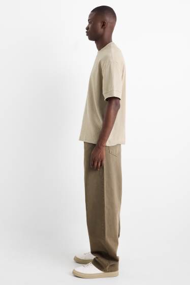 Bărbați - Baggy jeans - kaki