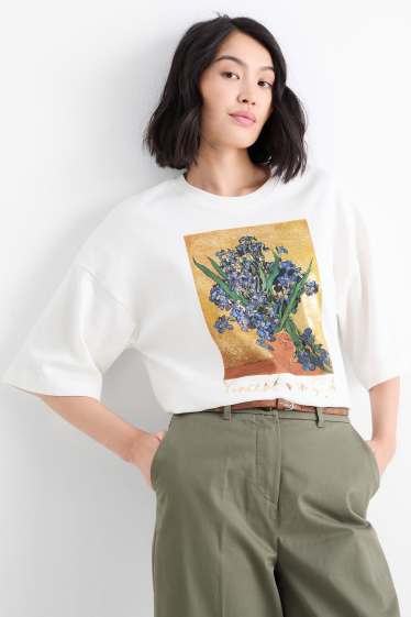 Femei - Tricou - regular fit - Vincent van Gogh - alb