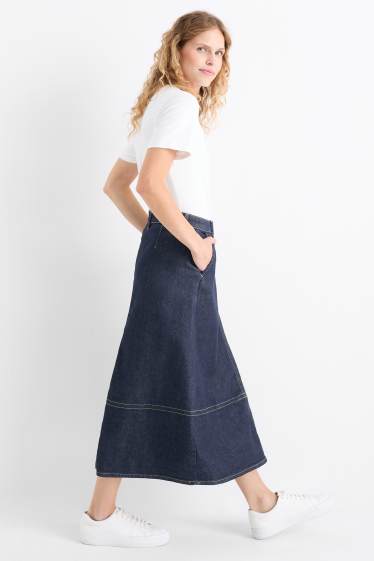 Femei - Fustă de blugi - denim-albastru închis