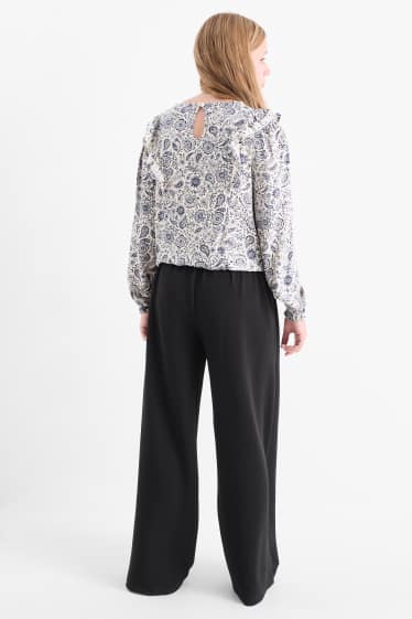 Copii - Fete - Pantaloni de stofă - negru