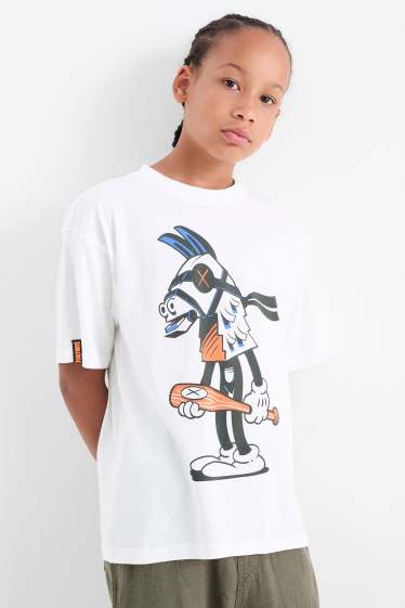 Copii - Băieți - Fortnite - tricou cu mânecă scurtă - alb