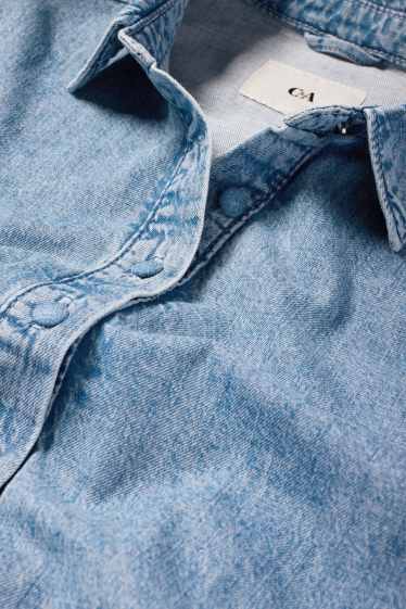 Femei - Bluză din denim - denim-albastru deschis