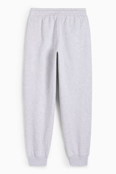 Femei - Pantaloni de trening - gri deschis melanj