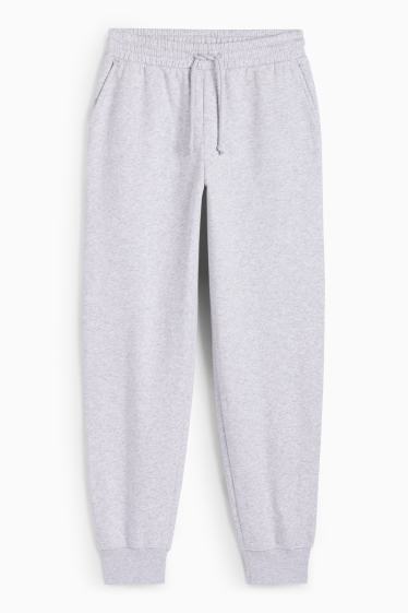 Femei - Pantaloni de trening - gri deschis melanj