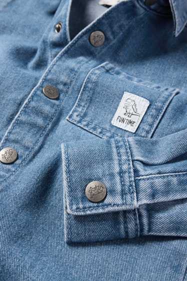 Copii - Băieți - Dinozaur - cămașă din denim - denim-albastru