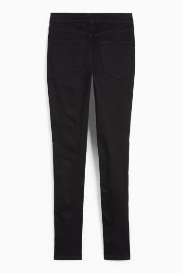 Femei - Jegging jeans - talie medie - negru