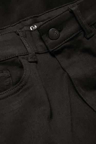 Femei - Pantaloni de stofă - talie înaltă - slim fit - negru