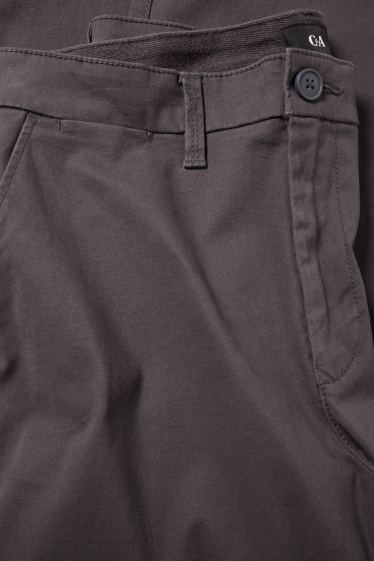Bărbați - Chino - regular fit - gri închis