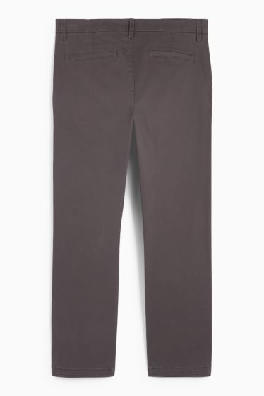 Bărbați - Chino - regular fit - gri închis