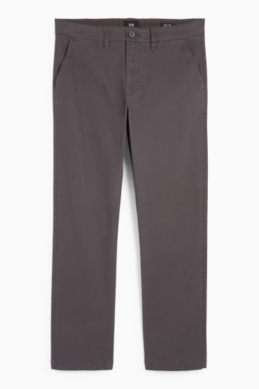 Bărbați - Chino - regular fit - gri închis