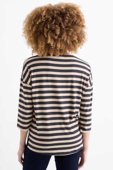 Femei - Multipack 2 buc. - tricou cu mânecă lungă - regular fit - albastru închis