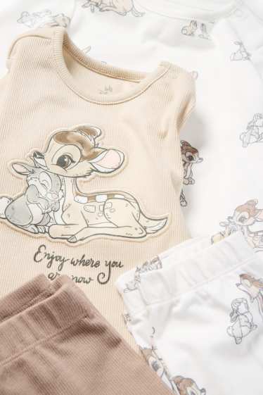 Bebeluși - fete - Multipack 2 buc. - Bambi - pijama bebeluși - 4 piese - bej deschis