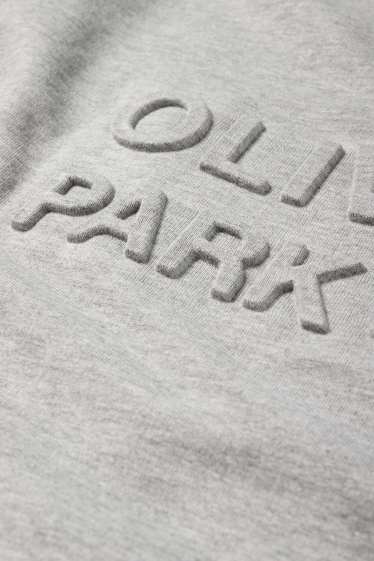 Bărbați - Tricou - relaxed fit - gri deschis melanj