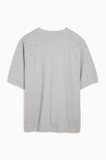 Bărbați - Tricou - relaxed fit - gri deschis melanj