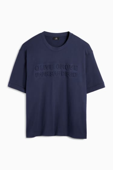 Bărbați - Tricou - relaxed fit - albastru închis