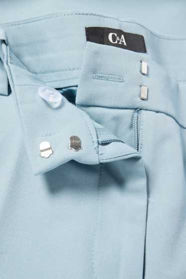 Femei - Pantaloni office - talie medie - slim fit - albastru deschis