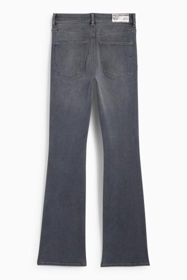 Femei - Bootcut jeans - talie medie - jeans modelatori - LYCRA® - denim-gri