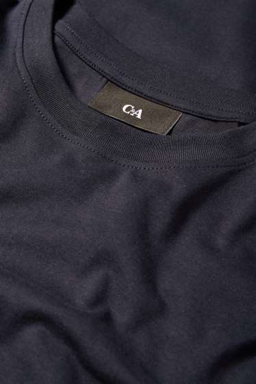 Men - T-shirt - regular fit - dark blue