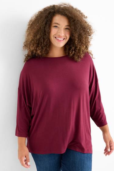 Femei - Tricou - regular fit - vișiniu