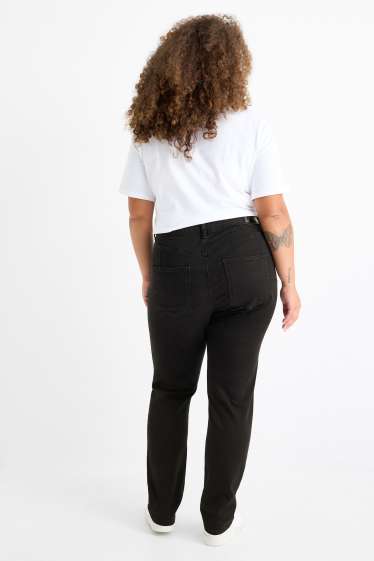 Femei - Slim jeans - talie medie - jeans modelatori - negru