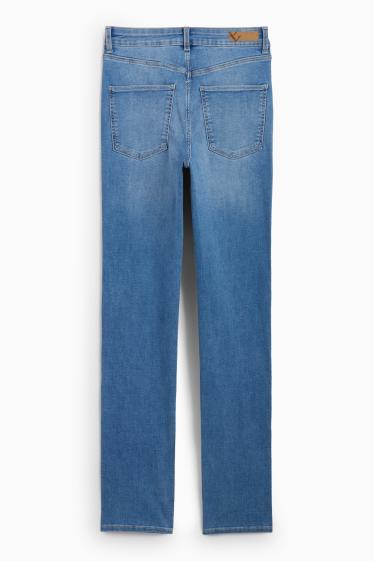 Femei - Straight jeans - talie înaltă - LYCRA® - denim-albastru deschis