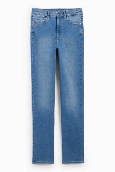 Femei - Straight jeans - talie înaltă - LYCRA® - denim-albastru deschis
