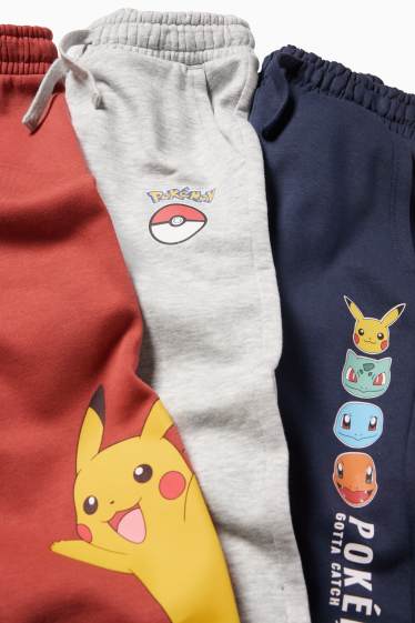 Copii - Băieți - Multipack 3 buc. - Pokémon - pantaloni de trening - albastru închis