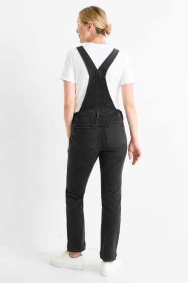 Femei - Salopetă din denim gravide - denim-gri închis