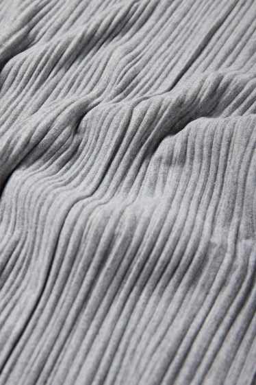 Dona - Samarreta de mànigues llargues prisada - gris