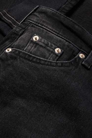 Femei - Boyfriend jeans - talie medie - LYCRA® - denim-gri închis