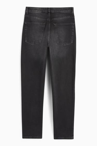 Dámské - Mom jeans - high waist - LYCRA® - džíny - tmavošedé